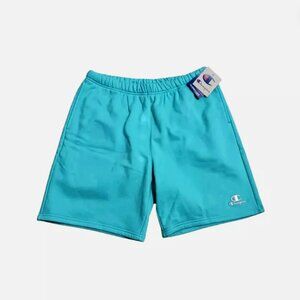 Champion Classic Fleece Mens active Shorts Size L Portal Teal Logo Elastic waist